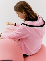 Color block hoody - Pink (6682486505590)