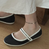 ウェーブハンドメイドウィッシュアンクレット / Wave handmade wish Anklet (8color)