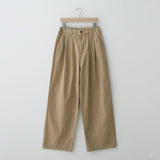 LMN Two-Tuck Half-Bend Cotton Pants (9 colors)