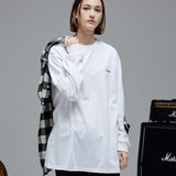 オーバーフィット M ロングスリーブT/OVERFIT M LONG-SLEEVED T-WHITE