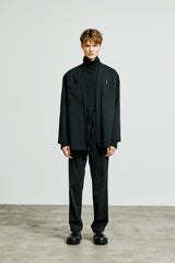 minimal bar hanten shirt cardigan black (6615492395126)