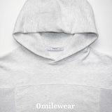 DIVIDED short hoodie_light melange