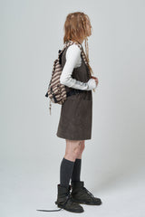 ウールストライプバックパック/Wool stripe backpack_brown