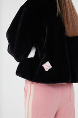 ビッグチェリーボアファージャンパー / BIG CHERRY BOA FUR JUMPER [BLACK]