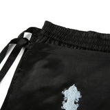 クロスラップスカートパンツ/1 0 cross wrap skirt pants - BLACK