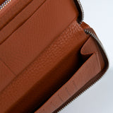 クロコダイルエンボラージウォレット/CROCODILE EMBO LARGE WALLET-TAN BROWN