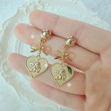 ロイヤルベイビーエンジェルイヤリング - ショート / Royal Baby Angel Earring - Short (Gold) (Kep1er Mashiro Earring)