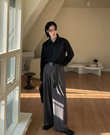 western shirt (black) (6685717921910)