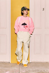 KIRSH X MISAKI KAWAI クロップスウェットシャツ