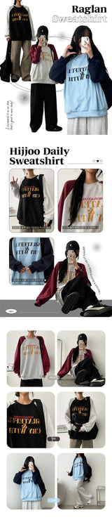 NAKO's colored raglan sweatshirt