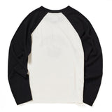 ピーチアーチプリントラグランロングスリーブTシャツ / PEACH ARCH PRINT RAGLAN LONG SLEEVE T-SHIRT_BLACK