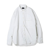 UTILITY CURVED POCKET OXFORD SHIRT WHITE (6554667810934)