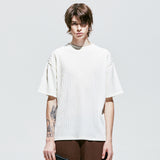 ジャカードニットTシャツ / jacquard knit t-shirt ivory