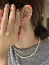 [92.5silver] グライズキュービックピアス