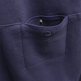 ハーフジップレイヤードスウェットシャツ / HALF ZIP LAYERD SWEATSHIRTS-SHADOW NAVY