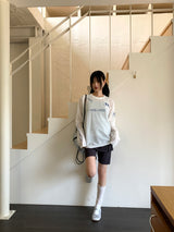 DIMUエアメッシュブロックコアプリント長袖Tシャツ