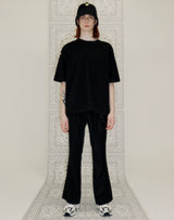 YELLOW TAP OVERSIZED T-SHIRT BLACK (6691422273654)
