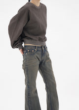 モカブーツカットデニムパンツ / no.3003 Mocha Bootcut Denim Pants