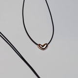 ハートストリングネックレス / heart string necklace