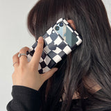 Checkerboard Black Zflip Case (6674540068982)