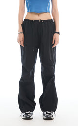 HIDDEN BUTTON PANTS_BLACK