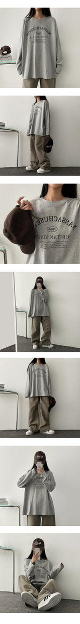 Ritan Loose Long Sleeve Tee