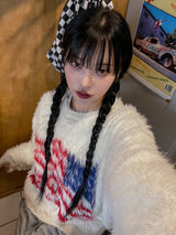 (UNISEX) 星条旗アンゴラニット