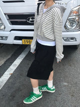 Camila stripe zip up