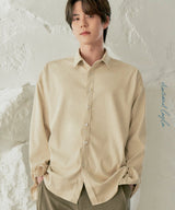 ソリッドスエードシャツS95/Solid Suede Shirt S95 Ivory