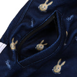 ロイヤルフリースフードジャケット / BSR2223FWJK103 ROYAL FLEECE HOODED JACKET MINI BEAR RABBIT NAVY