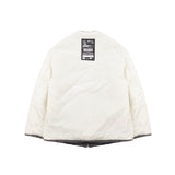 [UNISEX] Reversible Padded Cardigan Coat (Off White) (6656653557878)