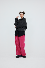 コーデュロイピンタックバンディングパンツ