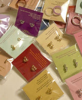One-touch Teddy Bear Earrings (2 colors)