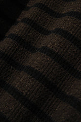 クレムカラーレスカーディガンシャツ/Creme collarless cardigan shirt C6 Brown&Black