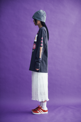レースフリルロングスカート