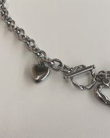 ウィンクルハートトグルバーネックレス / winkle heart toggle bar necklace