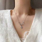 シャインスターユニークチェーンネックレス / bne Shinestar Square Unique Chain Necklace