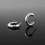 キャットクロウ65シルバーフープイヤリング / Catclaw 65 silver hoop earring (4593030955126)