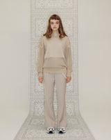 WAFFLE FISHNET SWEATER BEIGE (6691447439478)