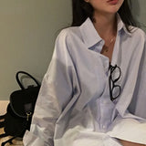 [BELLIDE MADE] オックスフォードストライプボーイフィットシャツ