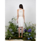 サイドストラップボタンスカート / SIDE STRAP BUTTON SKIRT - WHITE