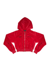 ベルベットフレームフーディージップアップ  / Velvet Flame Hoodie Zip-up (4168723726454)