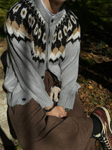 ASCLO Nordic Knit Cardigan (2color)