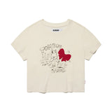 ウィッティバニートムボーイスケッチTシャツ / WITTY BUNNY TOMBOY SKETCH T-SHIRT [IVORY]