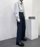 ピンタック ワイド スラックス / SK Pintuck Wide Slacks (3 colors)