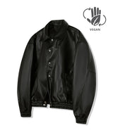 87-STAN030 [VeganLeather] ボールデストスタイリッシュラインバーシティレザージャケット