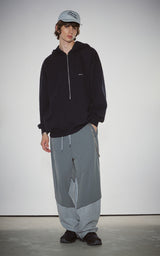 PIPPING MIX PANTS_GRAY