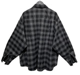 (UNISEX)タイムバルーンオーバーチェックシャツ