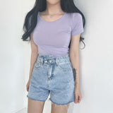レーヨンブレンドショートスリーブTシャツ