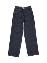 ワイドリネンデニムパンツ / W67 WIDE LINEN DENIM PANTS_MEDIUM BLUE